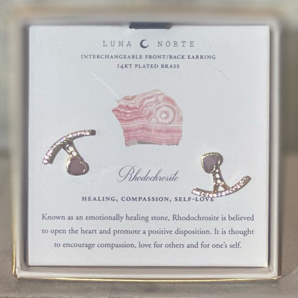 Luna Norte Rhodochrosite Earrings